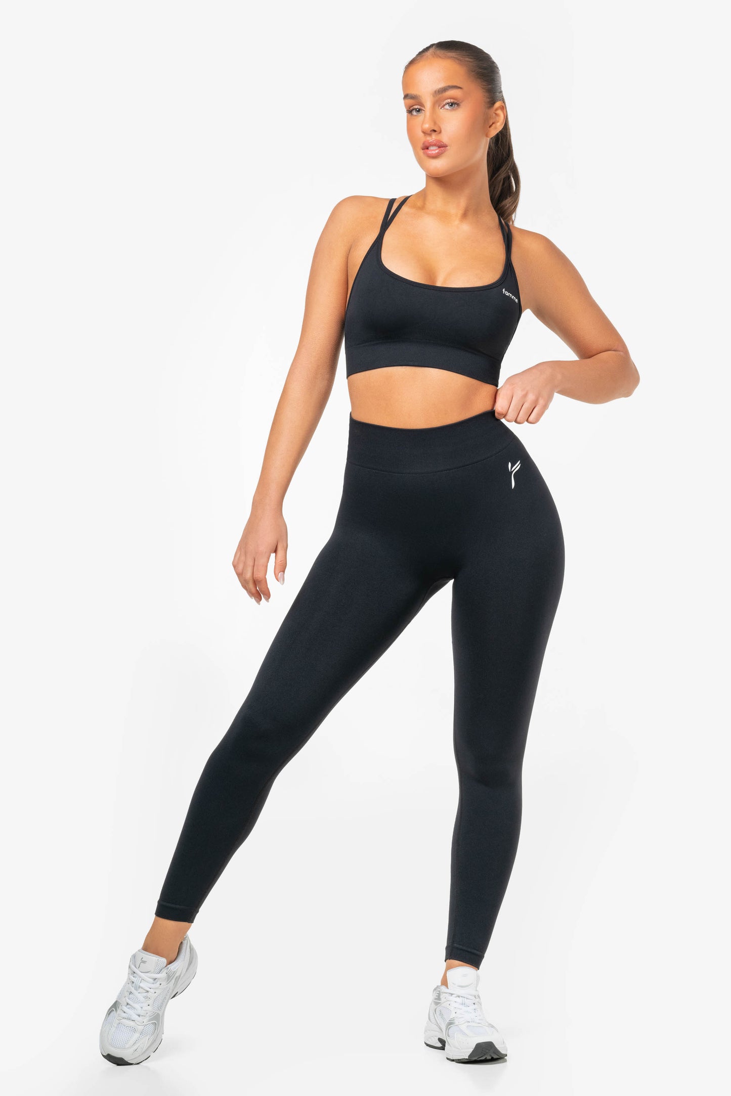 Black Lunge Leggings - for dame - Famme - Leggings