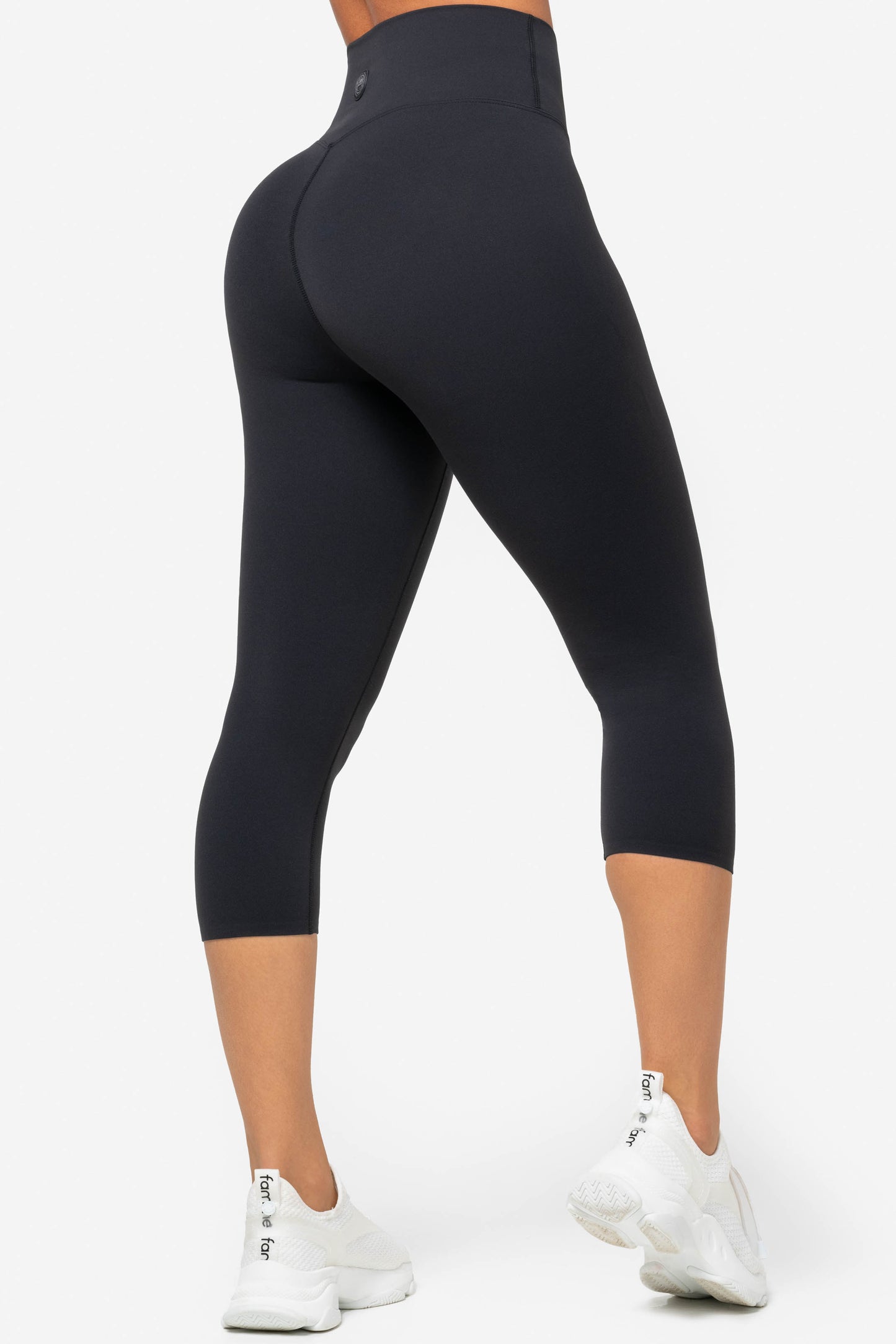 Black Softy Capri Leggings - for dame - Famme - Leggings
