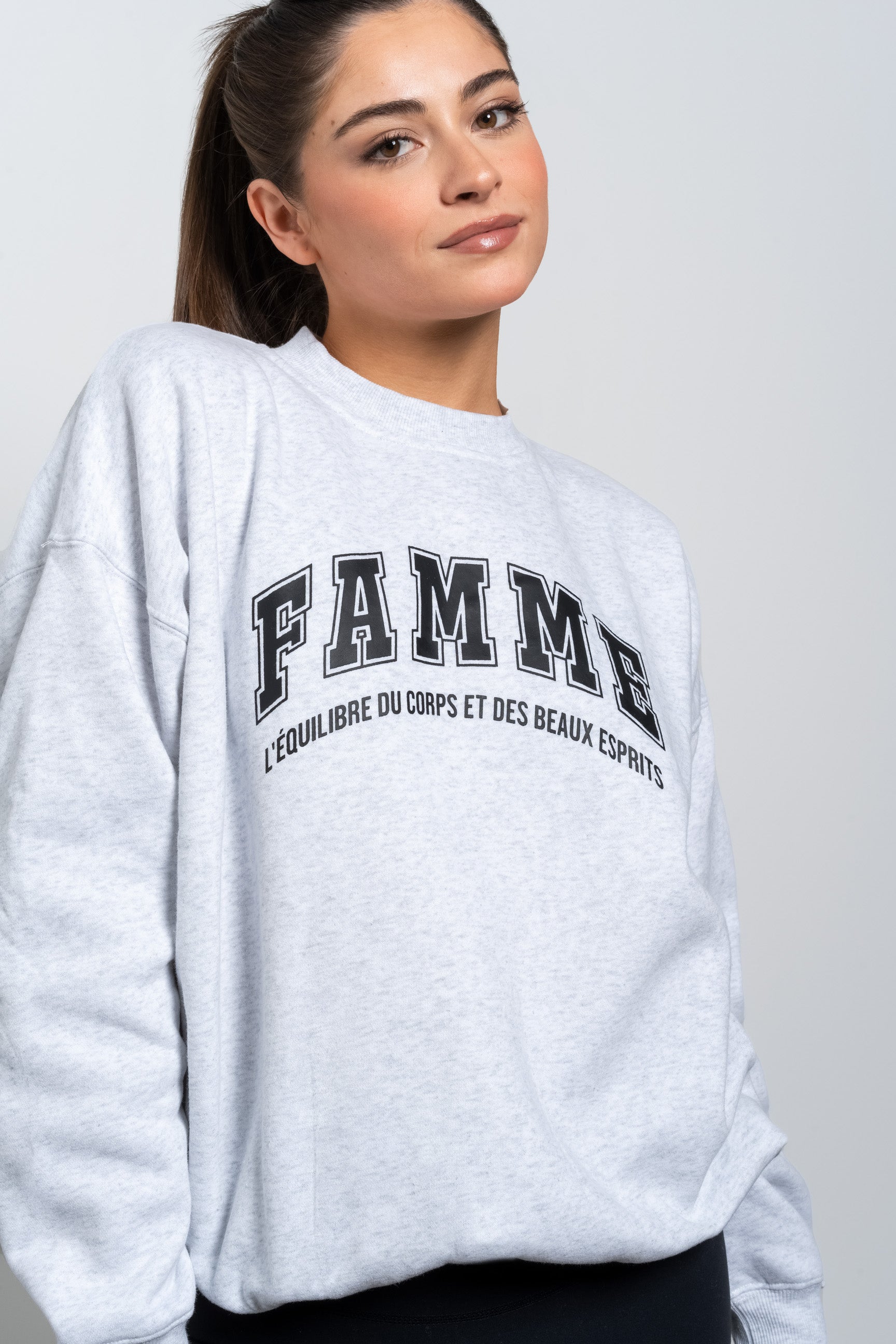 Grey Équilibre Sweatshirt - for dame - Famme - Sweatshirt