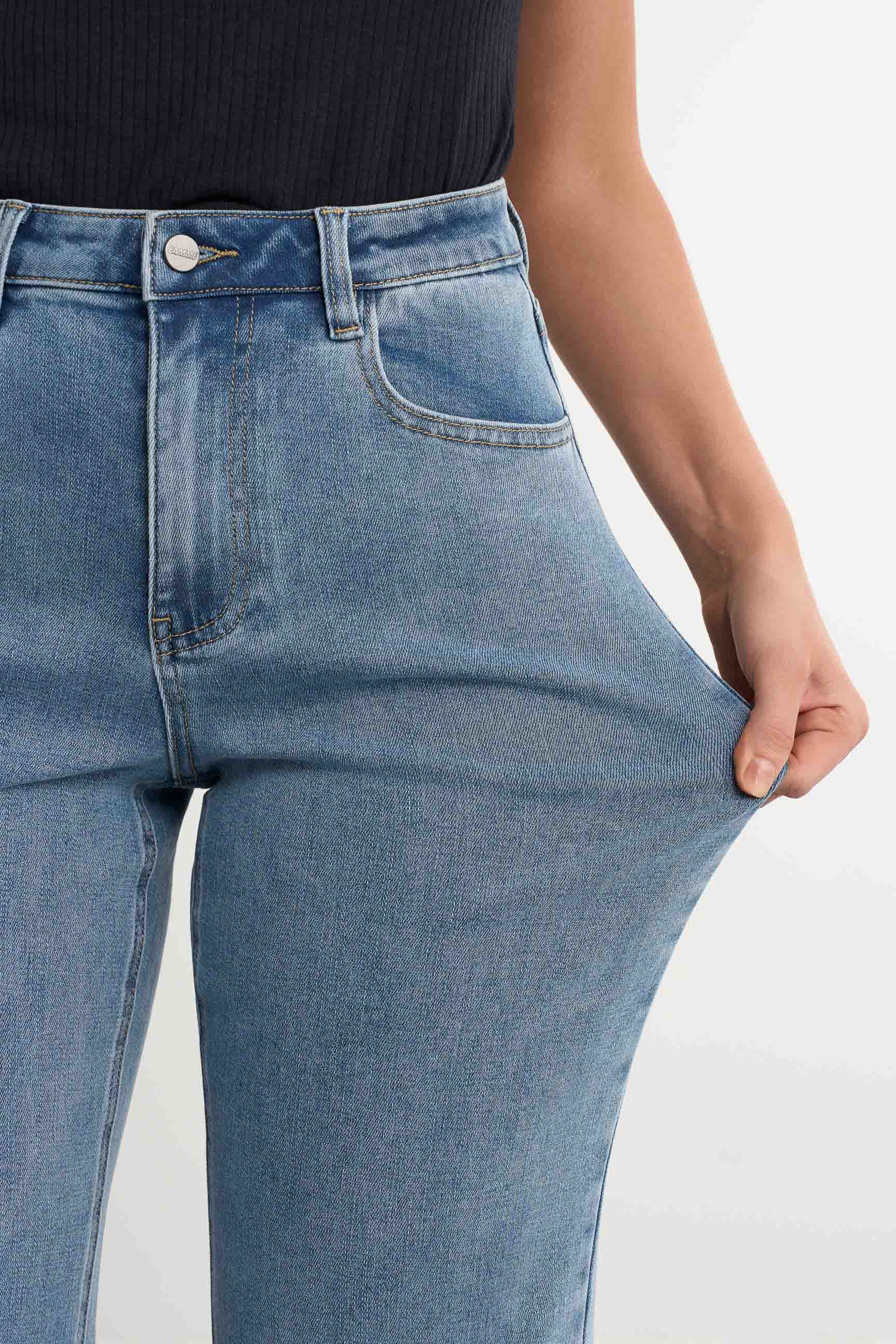 Straight Jeans - for dame - Famme - Jeans