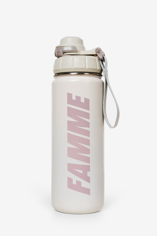 Beige Performance Water Bottle - for dame - Famme - Water Bottle