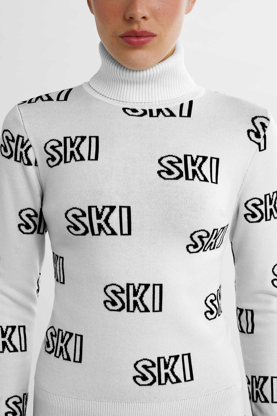 Ski Society Sweater · White/Black