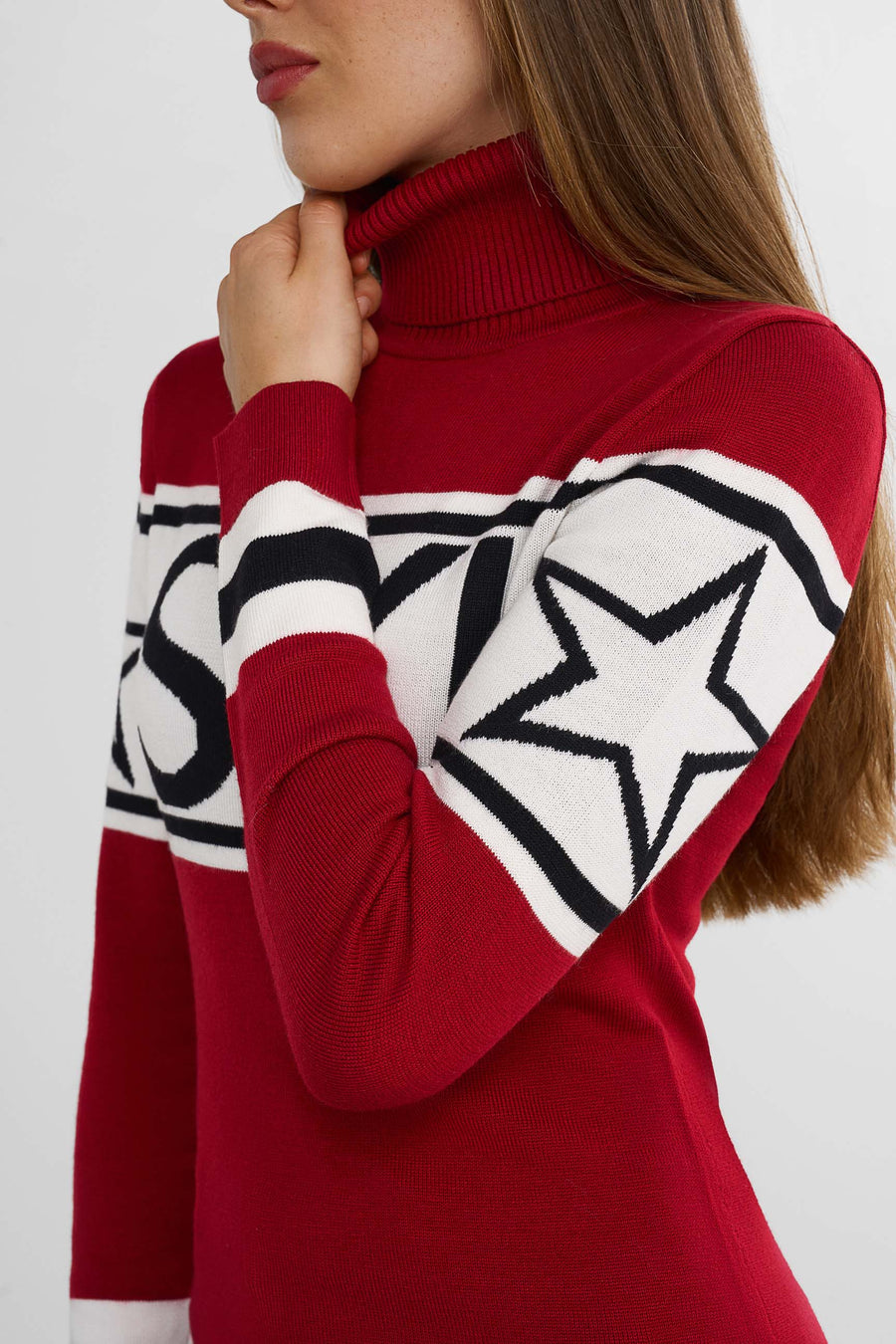 SKI Sweater · Red/White/Black