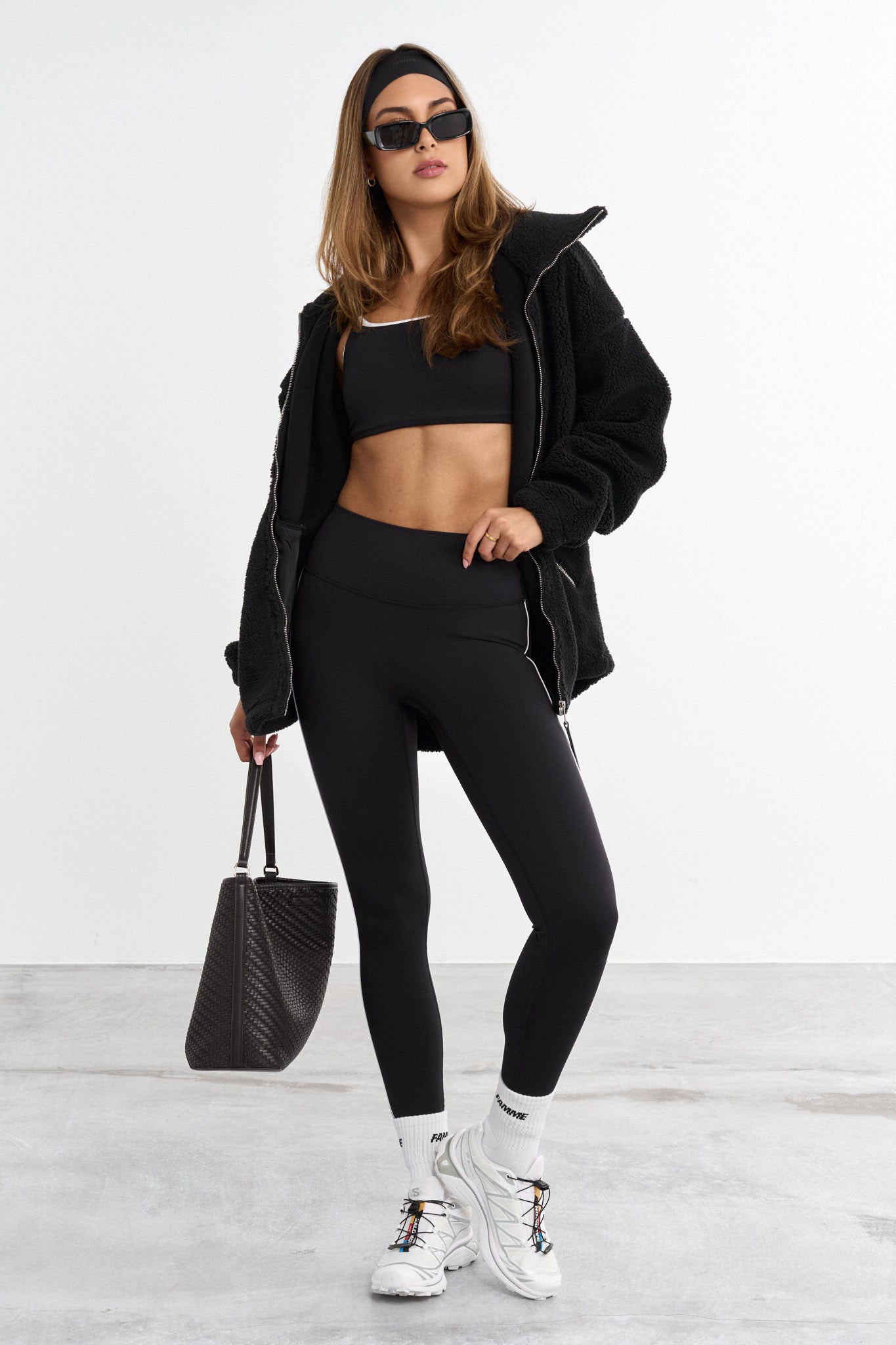 Mjuka kontrasterande leggings