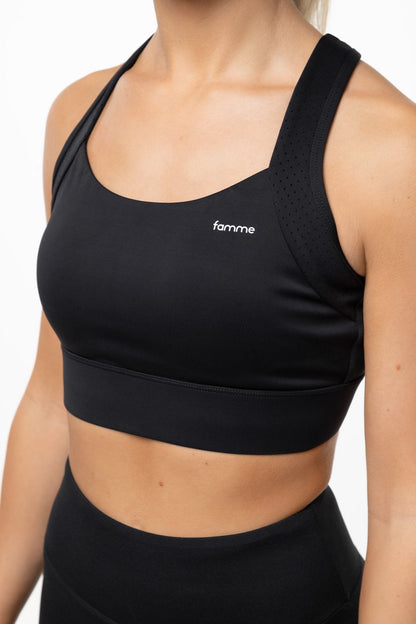 Support Sports Bra - Sports bh for dame - Lilla - Famme