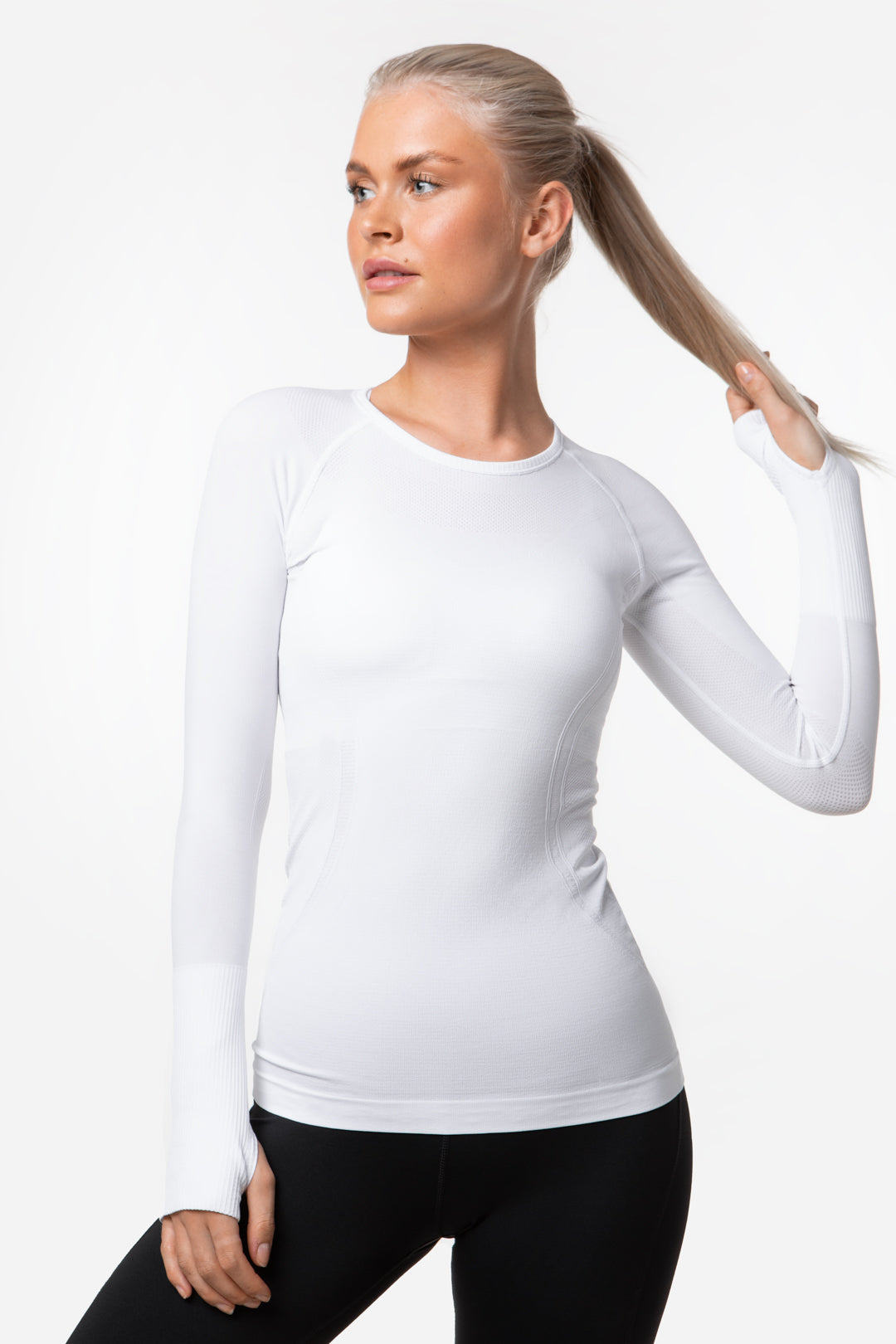 White Tech LS T-Shirt - for dame - Famme - Training Long Sleeve